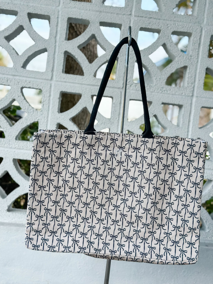 Black Bows Seaside Tote by Simply Southern