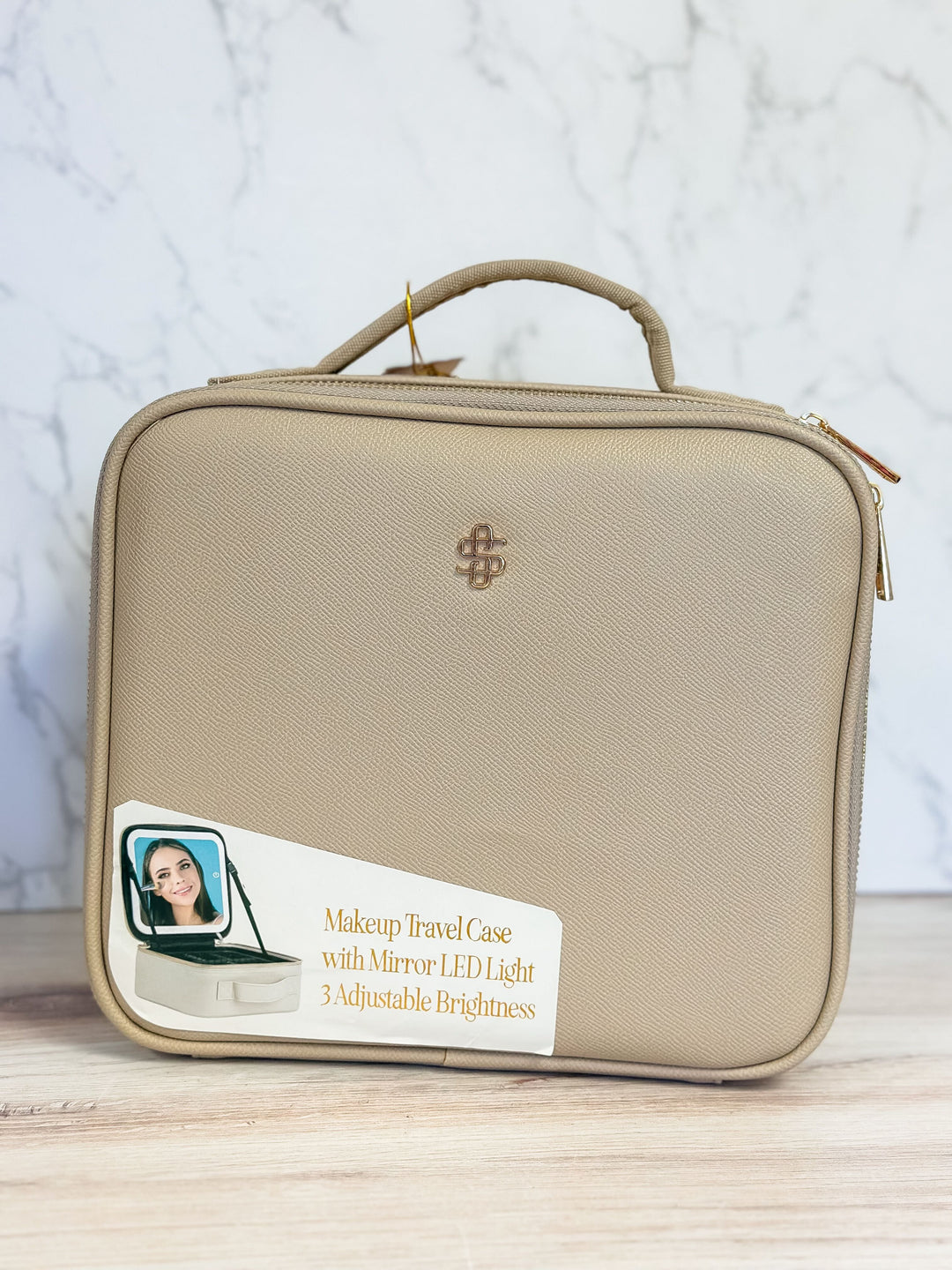 Gold Vegan Leather Travel Case by Simply Southern