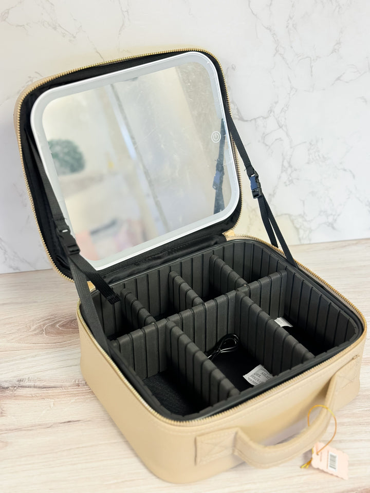 Gold Vegan Leather Travel Case by Simply Southern