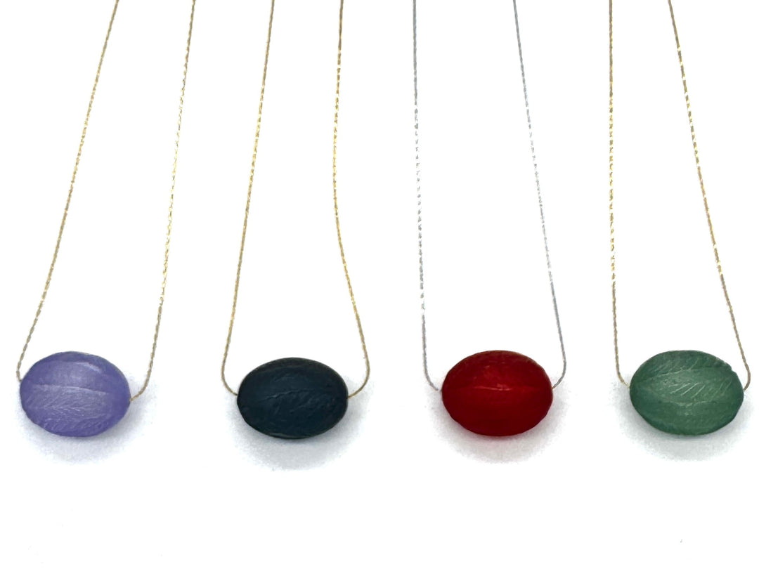 Laurel Leaf Slide Bead Necklace by Leetie Lovendale (Preorder: Ships in 2-3 Weeks)