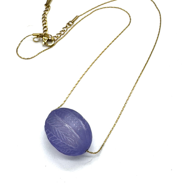 Laurel Leaf Slide Bead Necklace by Leetie Lovendale (Preorder: Ships in 2-3 Weeks)