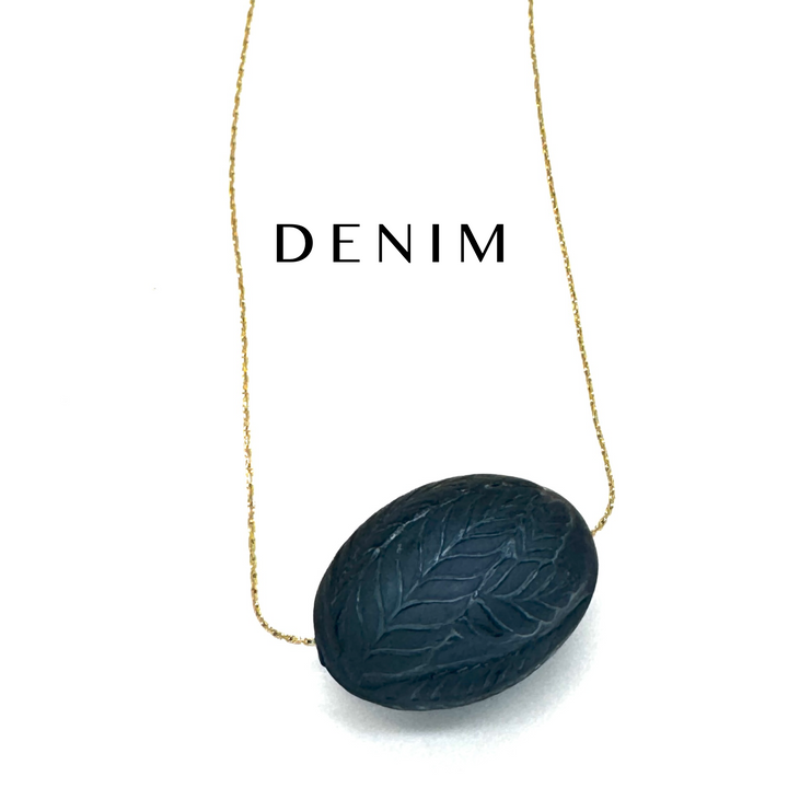 Laurel Leaf Slide Bead Necklace by Leetie Lovendale (Preorder: Ships in 2-3 Weeks)