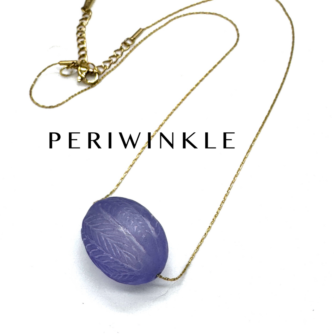 Laurel Leaf Slide Bead Necklace by Leetie Lovendale (Preorder: Ships in 2-3 Weeks)