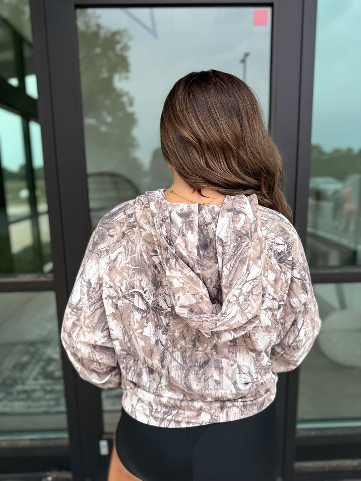 BIRDIE Dark Camo Quarter Zip Pullover by Birdie (SEPT ARRAY: Ships in 3-4 Weeks)