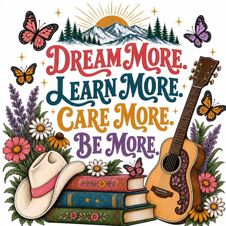 Donation Item: Dream More. Learn More. Care More. Be More Decal (Ships in 2-3 Weeks)