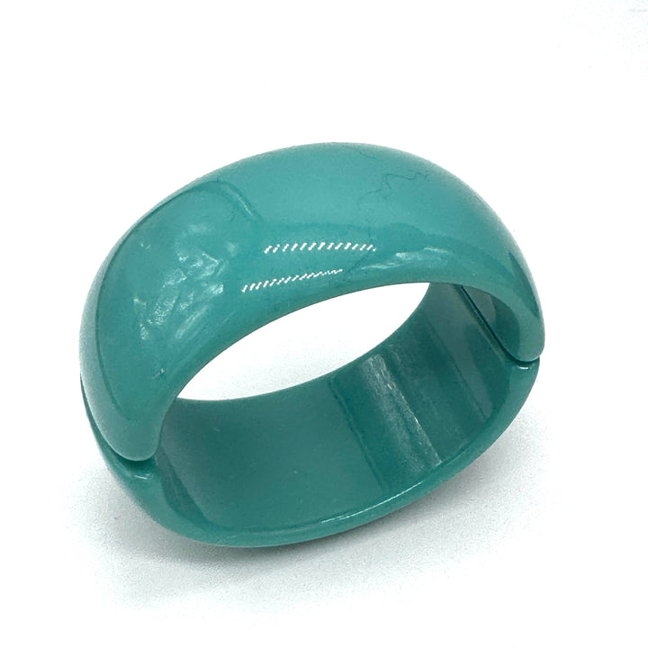 Teal Clamper Bracelet by Leetie Lovendale (Preorder: Ships in 2-3 Weeks)