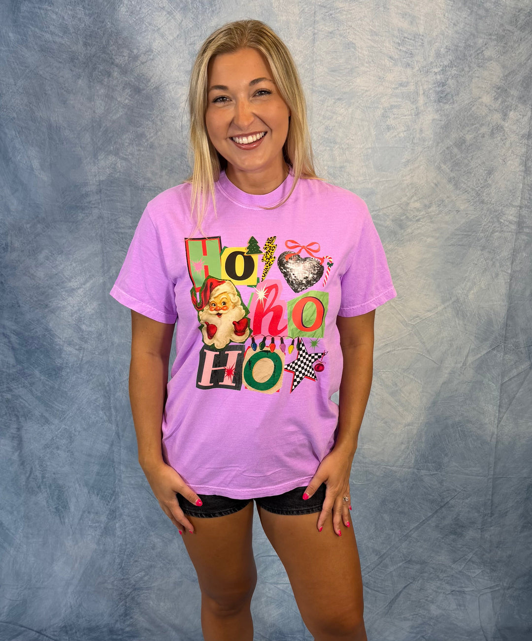 Ho Ho Ho Retro Tee by Festivitees (Ships in 3-4 Weeks)