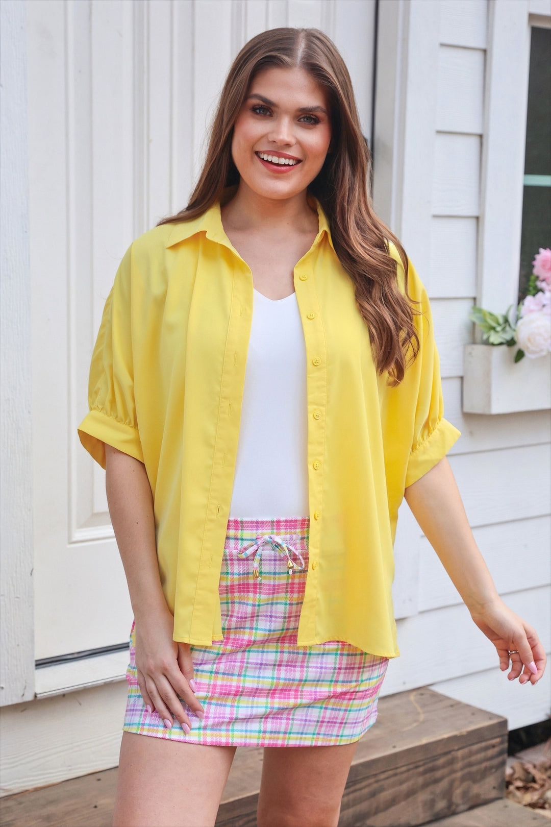 Spring Social Plaid Skort By Jess Lea