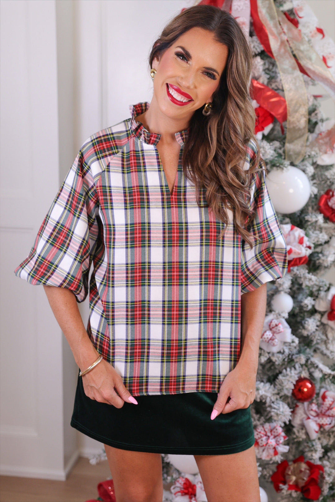Donna Top- Plaid by Jess Lea
