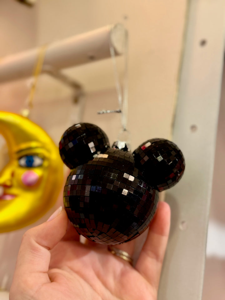 Disco Mouse Ears Ornament