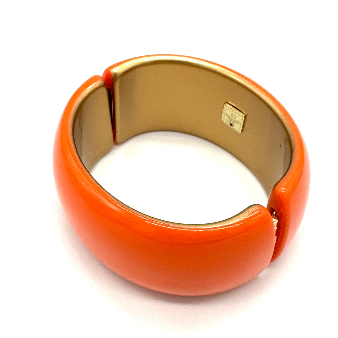 Deep Orange Queen Bee Clamper Bracelet by Leetie Lovendale (Preorder: Ships in 2-3 Weeks)