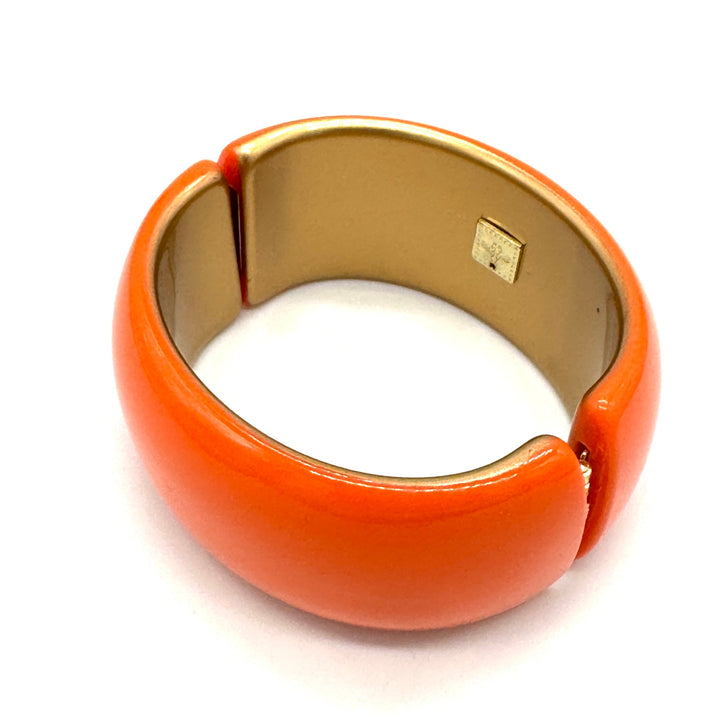 Deep Orange Queen Bee Clamper Bracelet by Leetie Lovendale (Preorder: Ships in 2-3 Weeks)