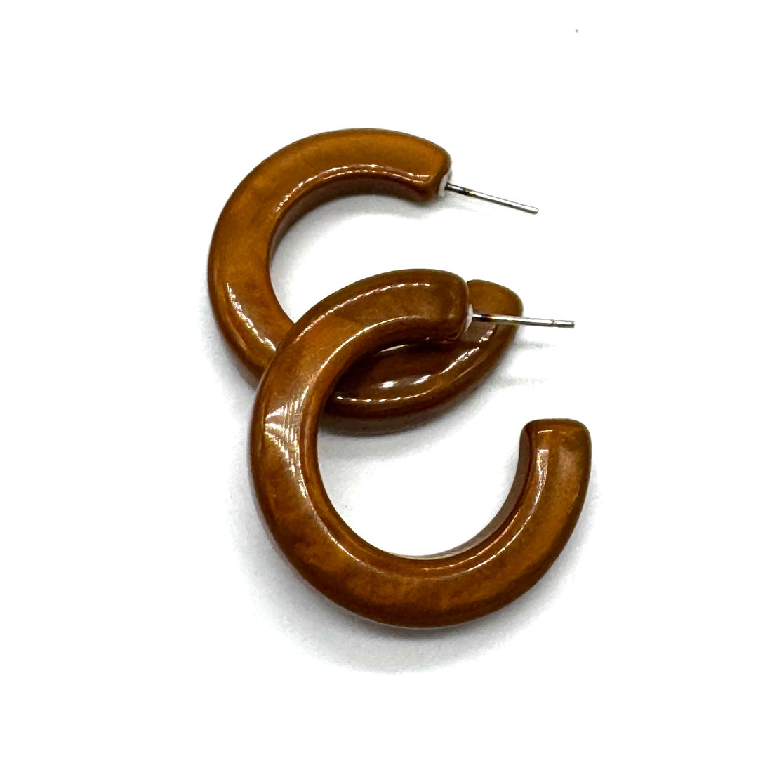 Shellshine Hoop Earrings by Leetie Lovendale (Preorder: Ships in 2-3 Weeks)