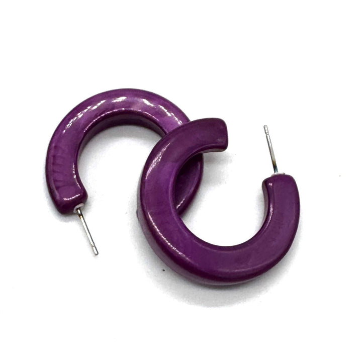 Shellshine Hoop Earrings by Leetie Lovendale (Preorder: Ships in 2-3 Weeks)