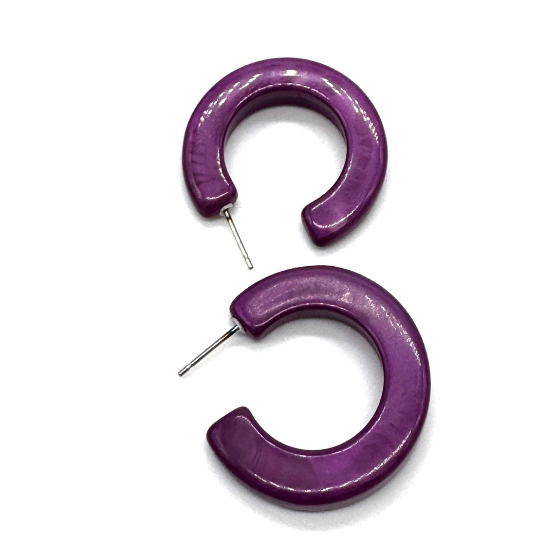 Shellshine Hoop Earrings by Leetie Lovendale (Preorder: Ships in 2-3 Weeks)