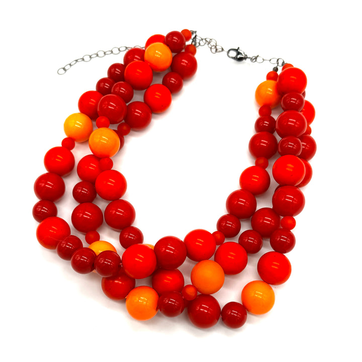Red Hot Morgan Necklace by Leetie Lovendale (Preorder: Ships in 2-3 Weeks)