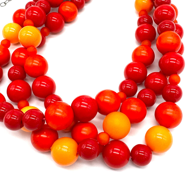 Red Hot Morgan Necklace by Leetie Lovendale (Preorder: Ships in 2-3 Weeks)