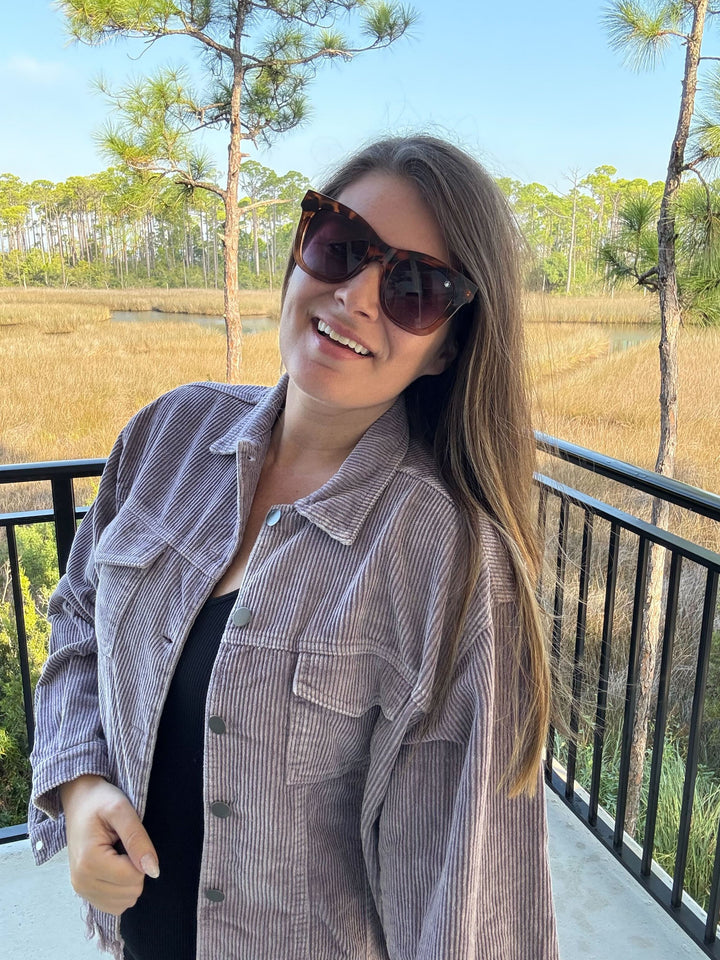 Main Stage Corduroy Jacket - Lavender by POL