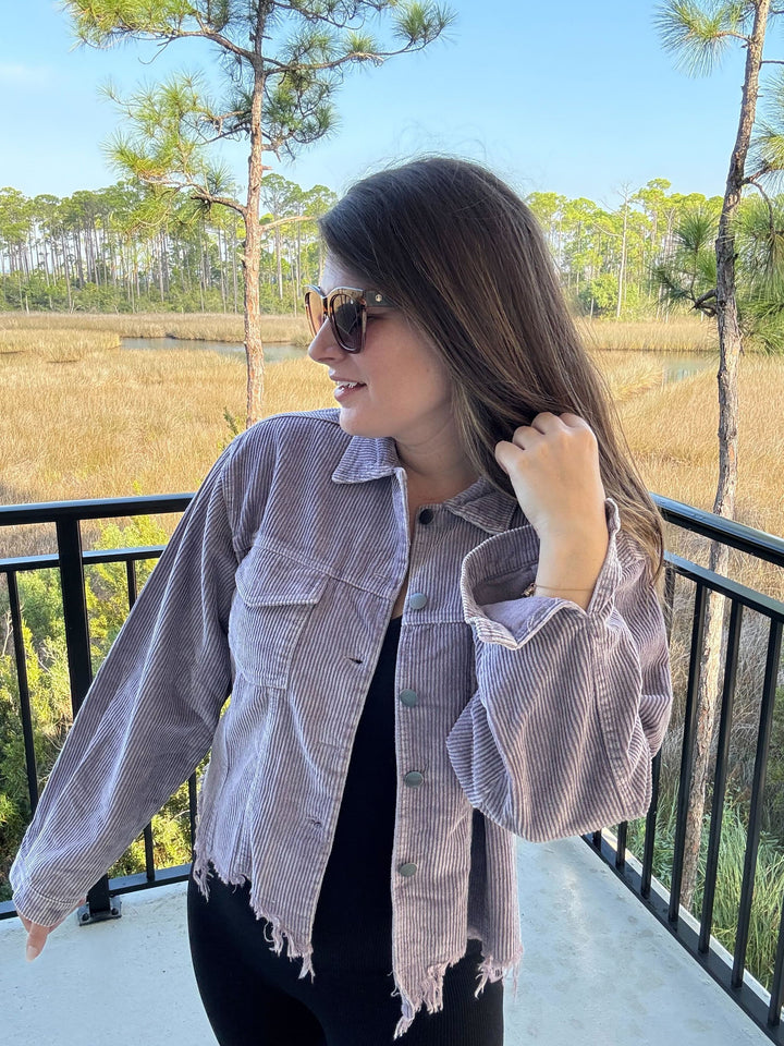 Main Stage Corduroy Jacket - Lavender by POL