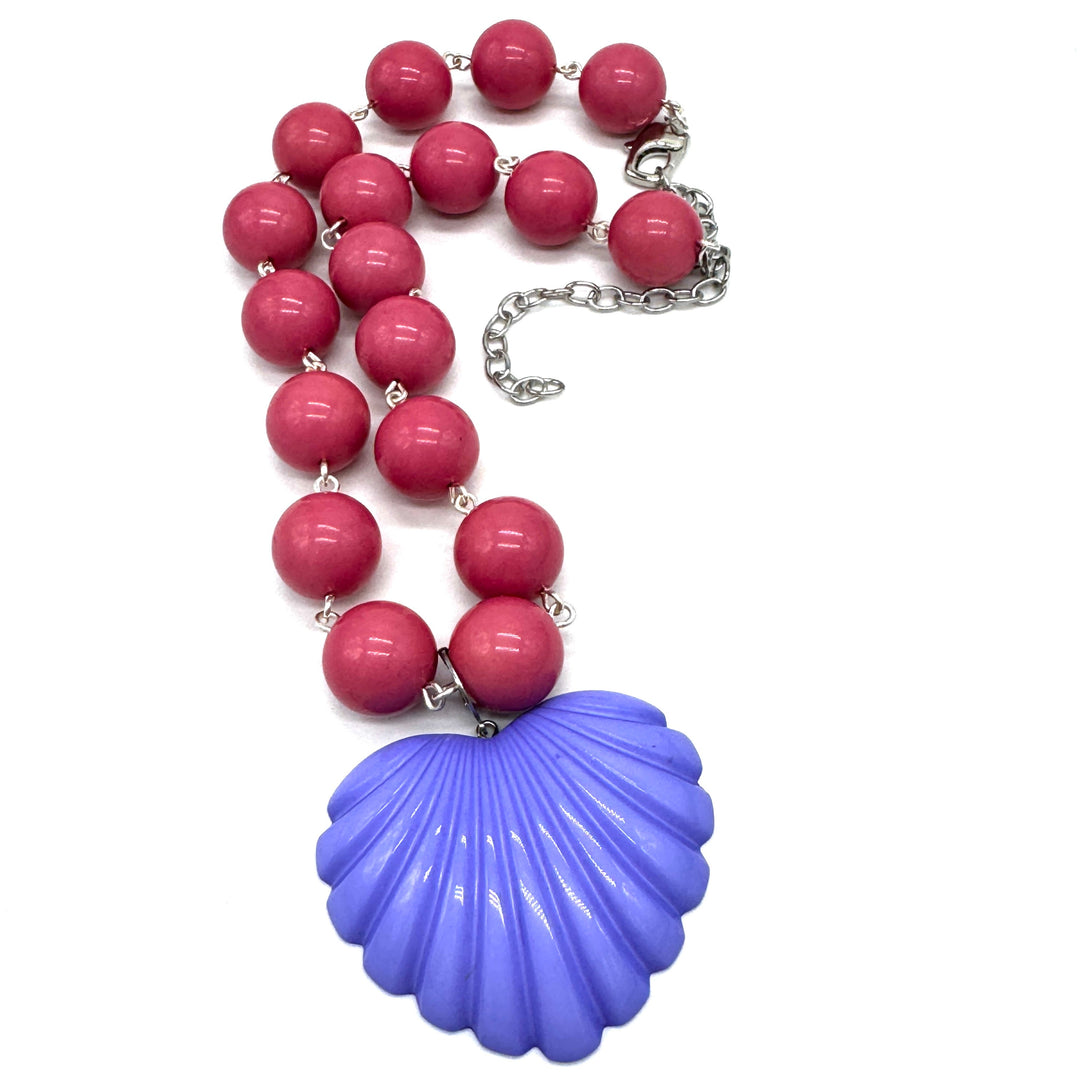 Deco Carved Heart Necklace by Lettie Lovendale (Ships in 2-3 Weeks)