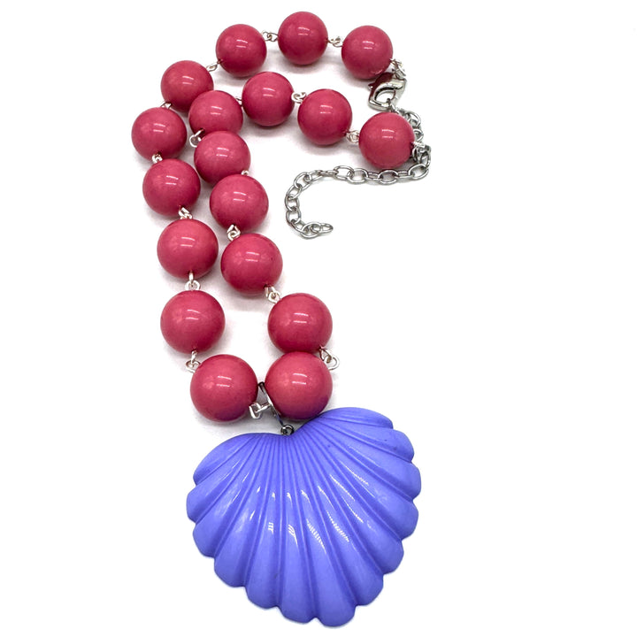 Deco Carved Heart Necklace by Lettie Lovendale (Ships in 2-3 Weeks)