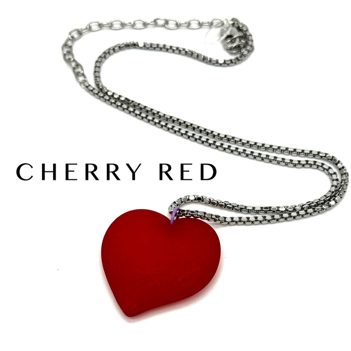 Wavy Heart Necklace by Leetie Lovendale (Preorder: Ships in 2-3 Weeks)