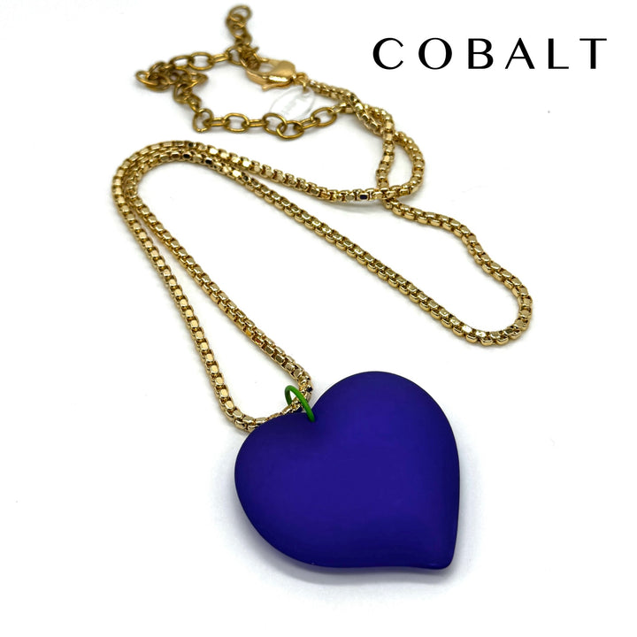 Wavy Heart Necklace by Leetie Lovendale (Preorder: Ships in 2-3 Weeks)