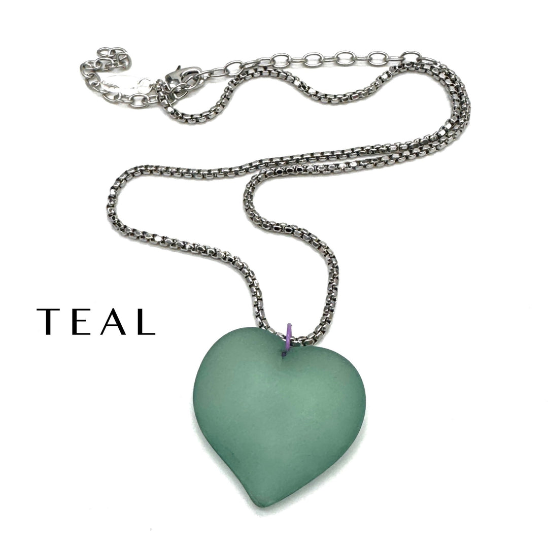Wavy Heart Necklace by Leetie Lovendale (Preorder: Ships in 2-3 Weeks)