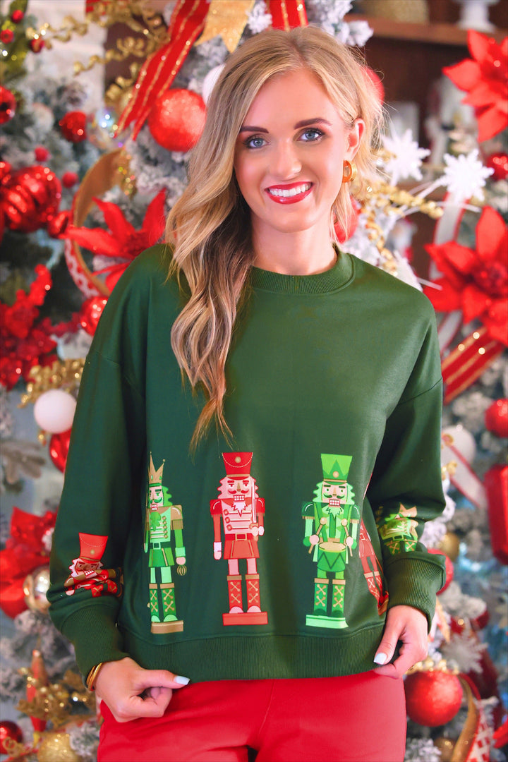 Nutcracker French Terry Pullover by Jess Lea (PREORDER: Ships in October)
