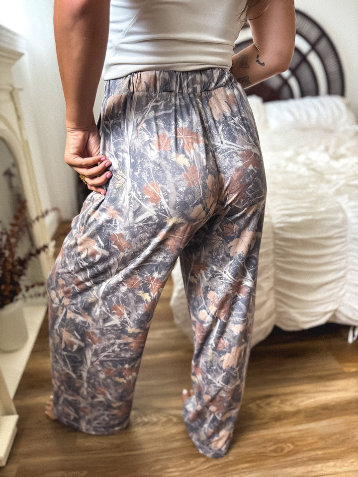 Stretchy Lounge Pants 2.0 in Timber Haze Camo by BIRDIE (Ships in 3-4 Weeks)