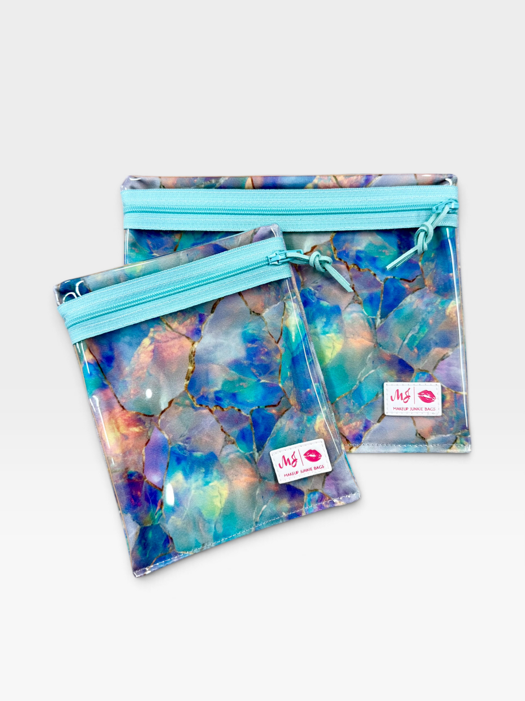 Opalite PrepO Celebration Custom - Multi-Use Clear Pouch by Makeup Junkie (Ready to Ship)