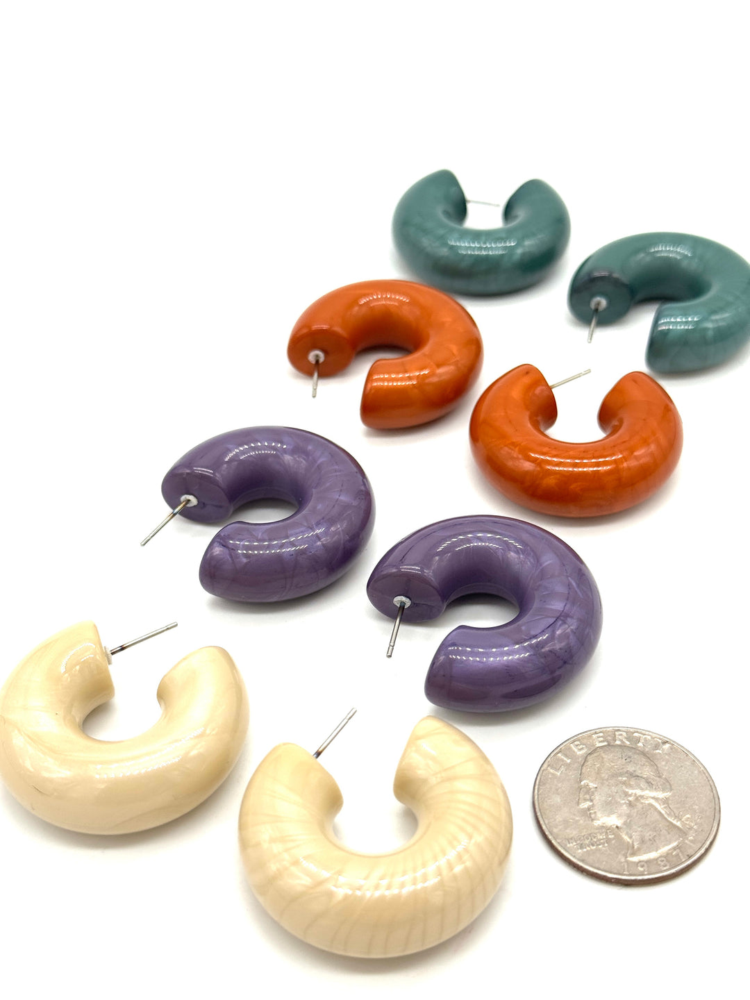 Kuru Kuru Hoop Earrings by Lettie Lovendale (Ships in 2-3 Weeks)