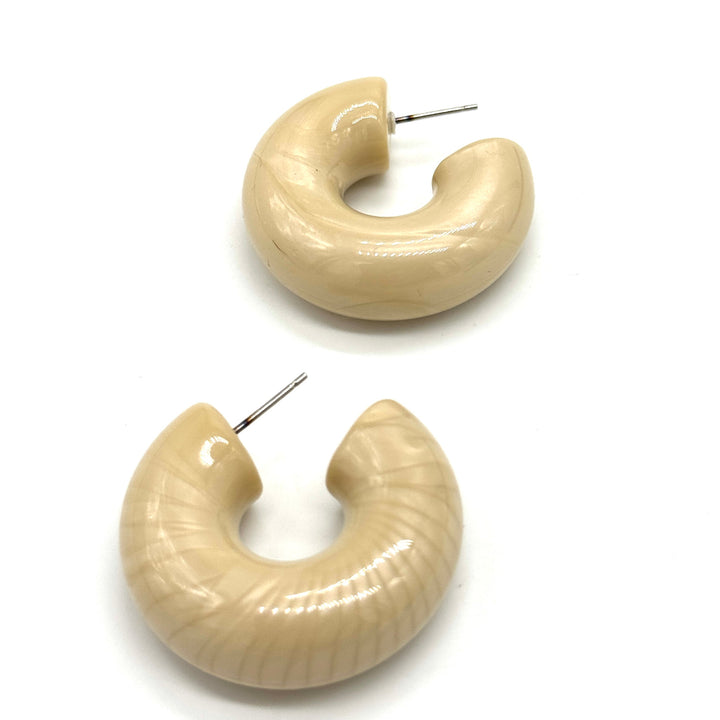 Kuru Kuru Hoop Earrings by Lettie Lovendale (Ships in 2-3 Weeks)