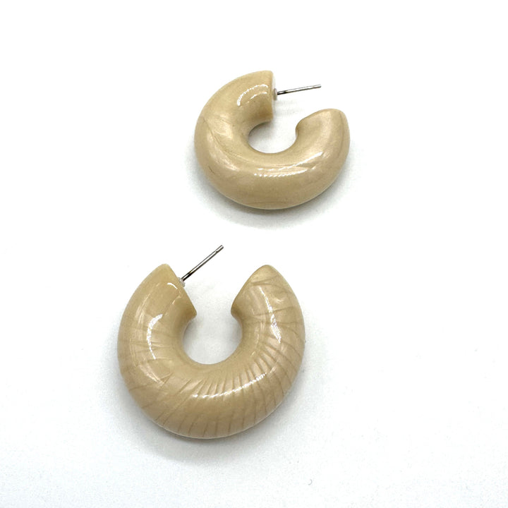 Kuru Kuru Hoop Earrings by Lettie Lovendale (Ships in 2-3 Weeks)