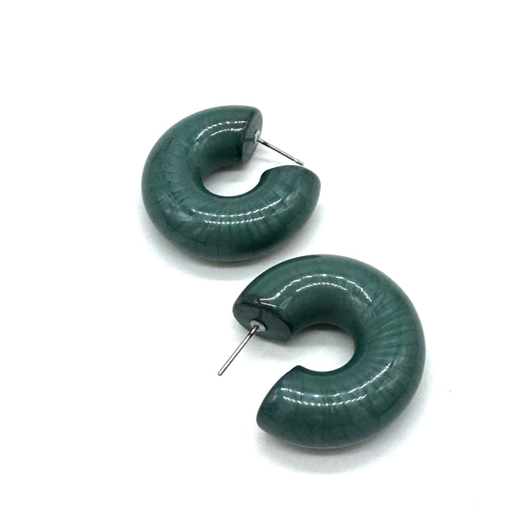 Kuru Kuru Hoop Earrings by Lettie Lovendale (Ships in 2-3 Weeks)