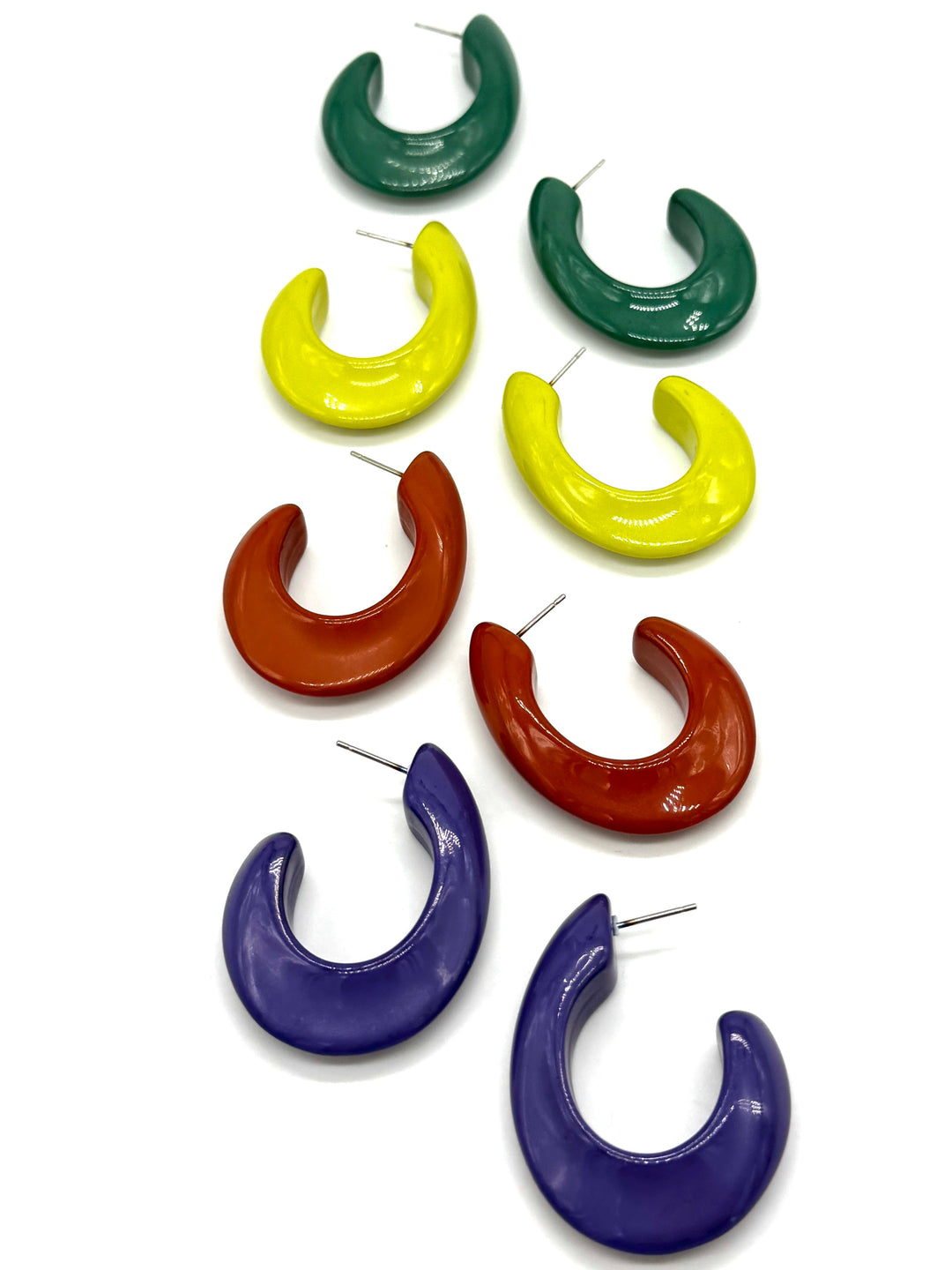 Shizuku Oval Hoop Earrings by Lettie Lovendale (Ships in 2-3 Weeks)