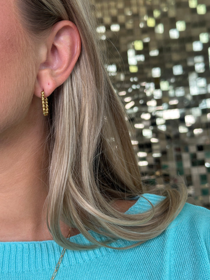 Classic Gold Oval Hoop Earrings