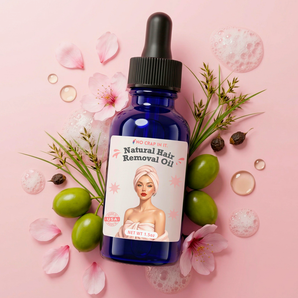 Hair Removal Oil Beauty by No Crap In It (PREORDER: Ships in 2-3 Weeks)