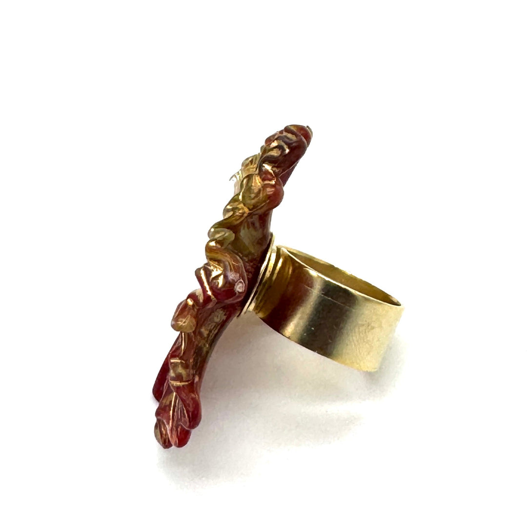 Gilded Cosmos Cocktail Ring by Lettie Lovendale (Ships in 2-3 Weeks)