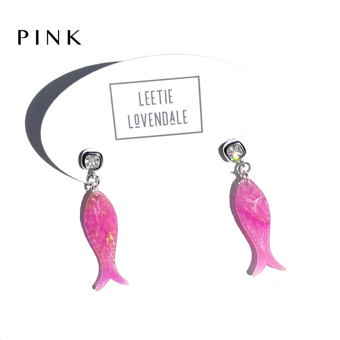 Charming Fish Earrings by Leetie Lovendale (Preorder: Ships in 2-3 Weeks)