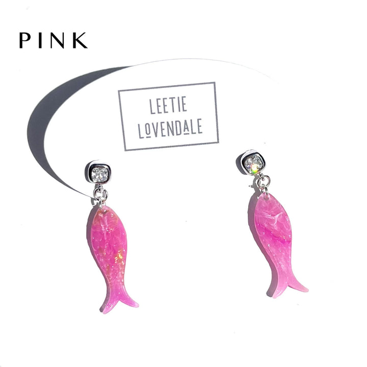 Charming Fish Earrings by Leetie Lovendale (Preorder: Ships in 2-3 Weeks)