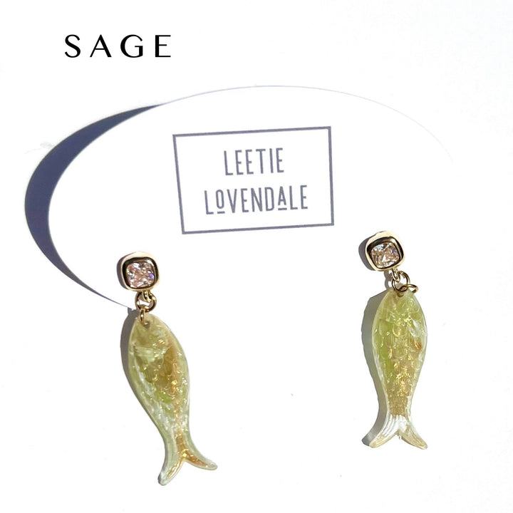Charming Fish Earrings by Leetie Lovendale (Preorder: Ships in 2-3 Weeks)