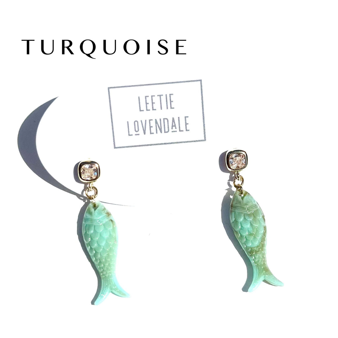 Charming Fish Earrings by Leetie Lovendale (Preorder: Ships in 2-3 Weeks)