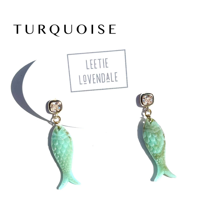 Charming Fish Earrings by Leetie Lovendale (Preorder: Ships in 2-3 Weeks)