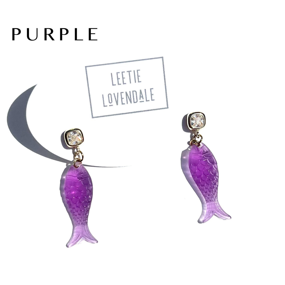 Charming Fish Earrings by Leetie Lovendale (Preorder: Ships in 2-3 Weeks)
