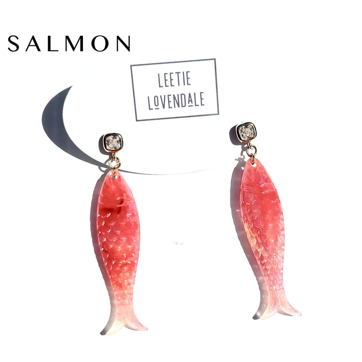 Charming Fish Earrings by Leetie Lovendale (Preorder: Ships in 2-3 Weeks)