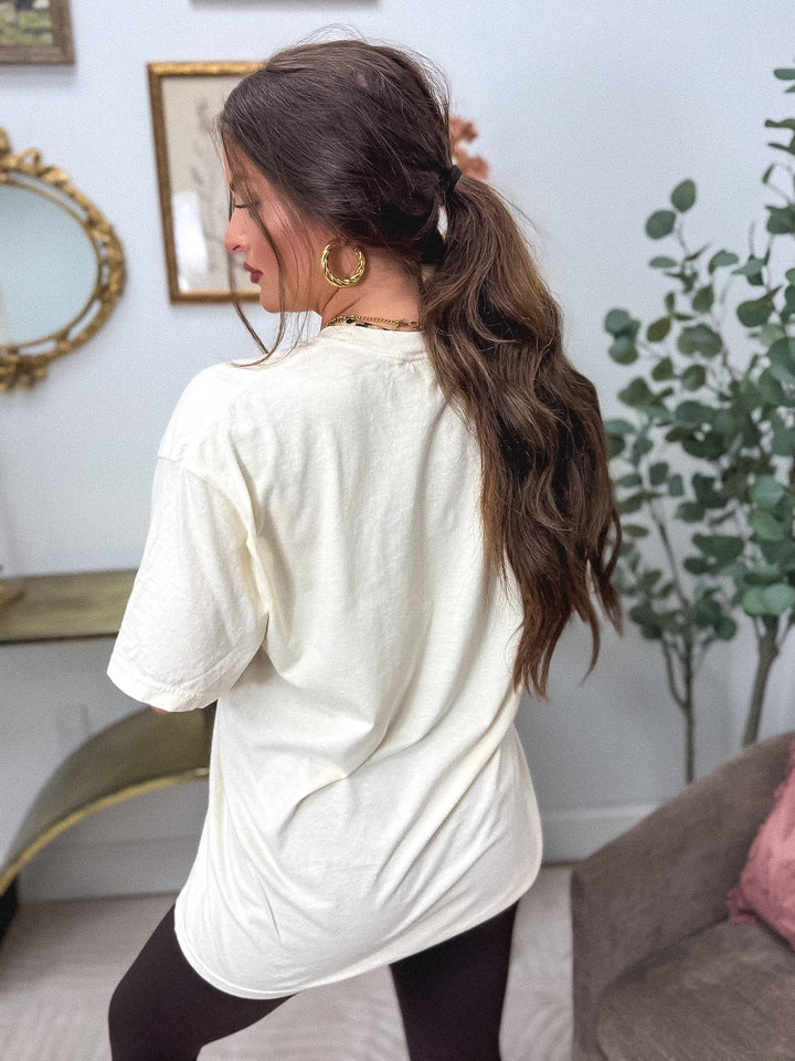 Autumn Girly Graphic Tee on Ivory by Birdie (SEPT ARRAY: Ships in 3-4 Weeks)