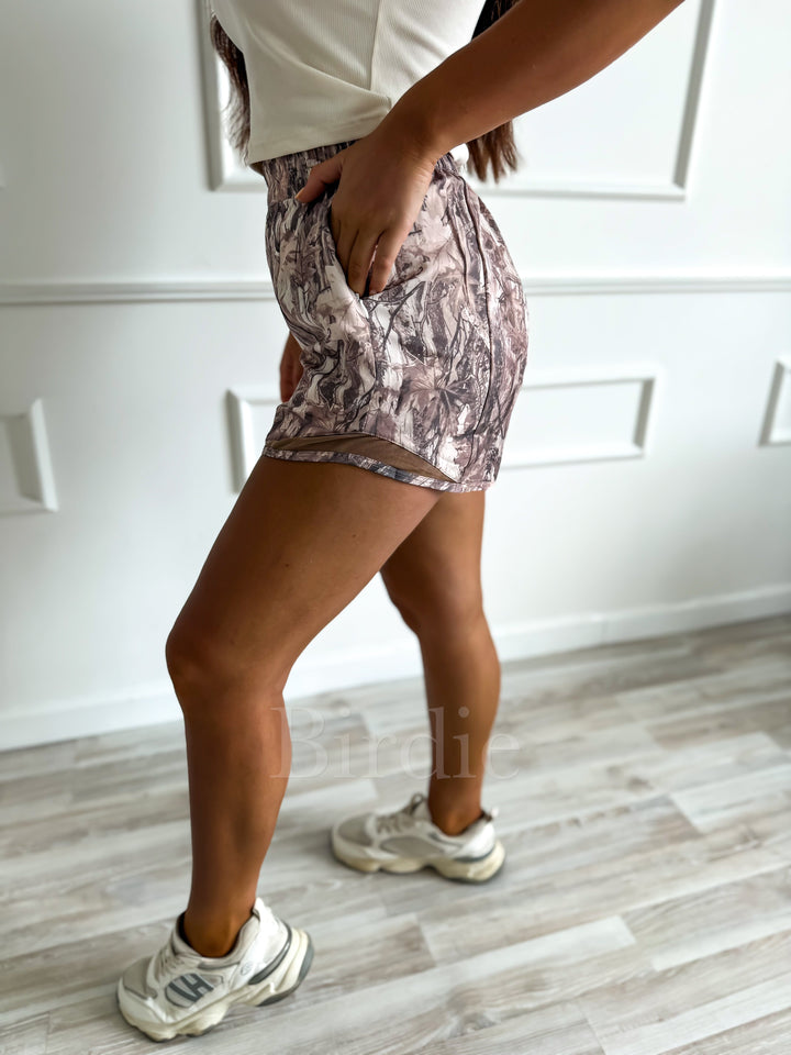 Swift Shorts in Dark Camo by Birdie (Ships in 2-3 Weeks)