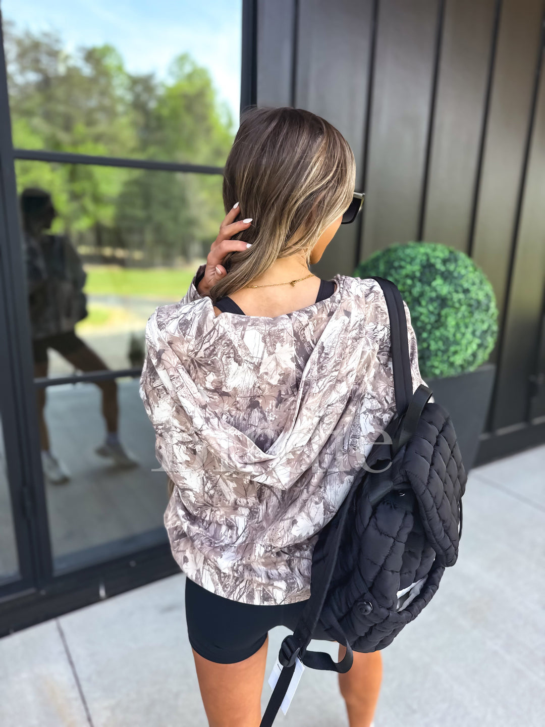 BIRDIE Dark Camo Quarter Zip Pullover by Birdie (SEPT ARRAY: Ships in 3-4 Weeks)