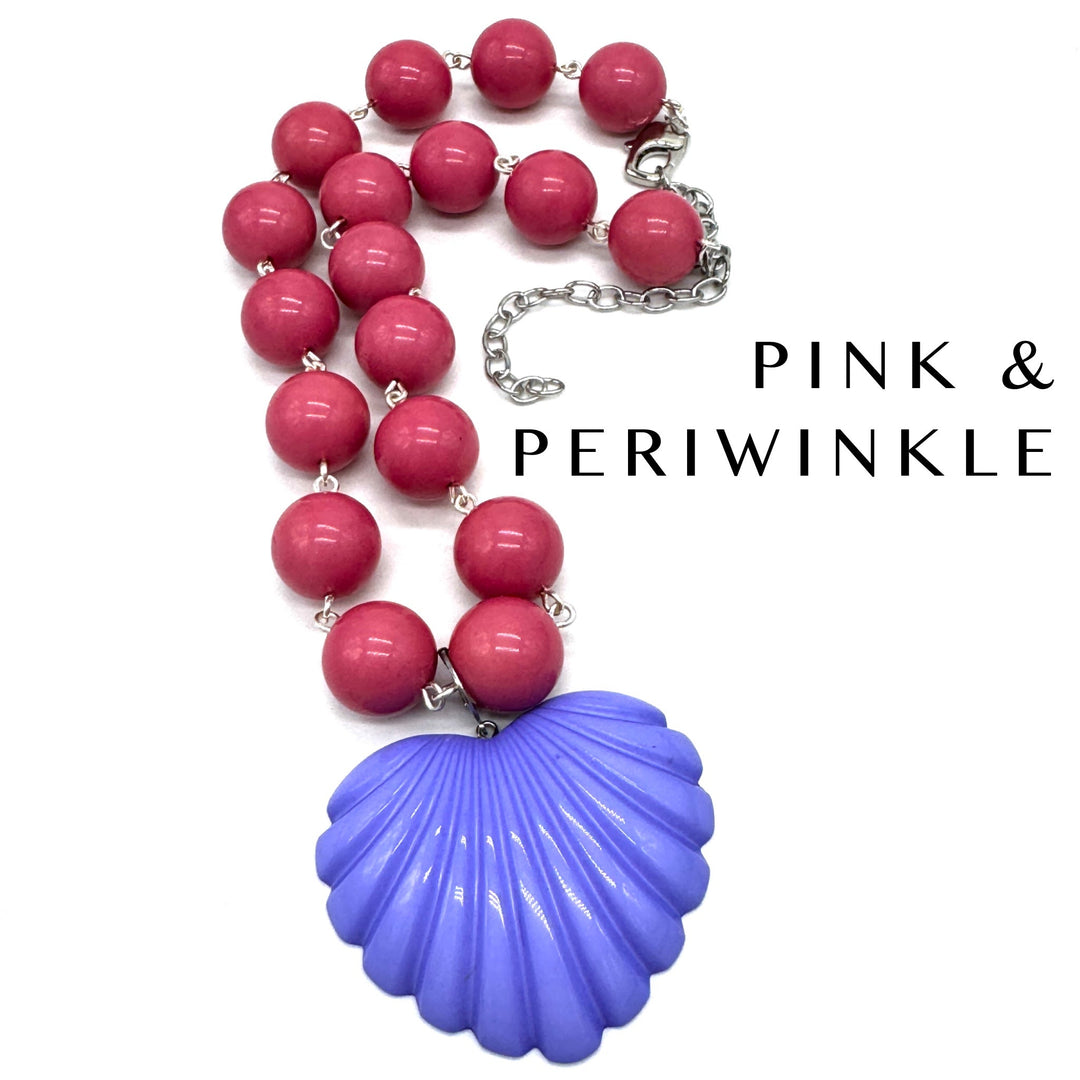 Deco Carved Heart Necklace by Lettie Lovendale (Ships in 2-3 Weeks)